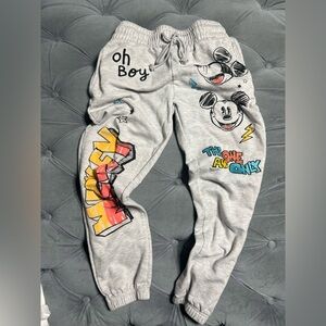 Disney Mickey Mouse Gray Kids Sweatpants